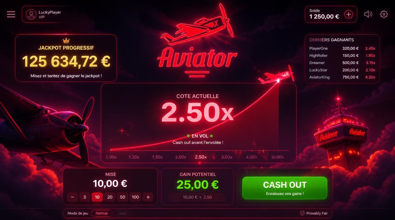Cote décimale 2.50 avec jackpot